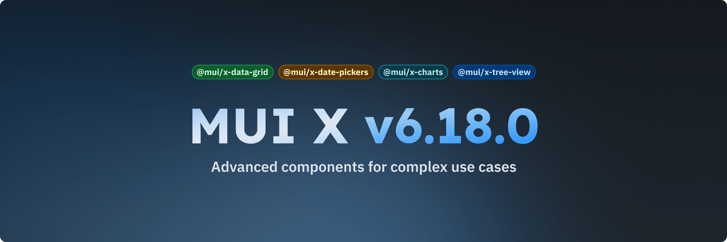 MUI X v6.18.0 release